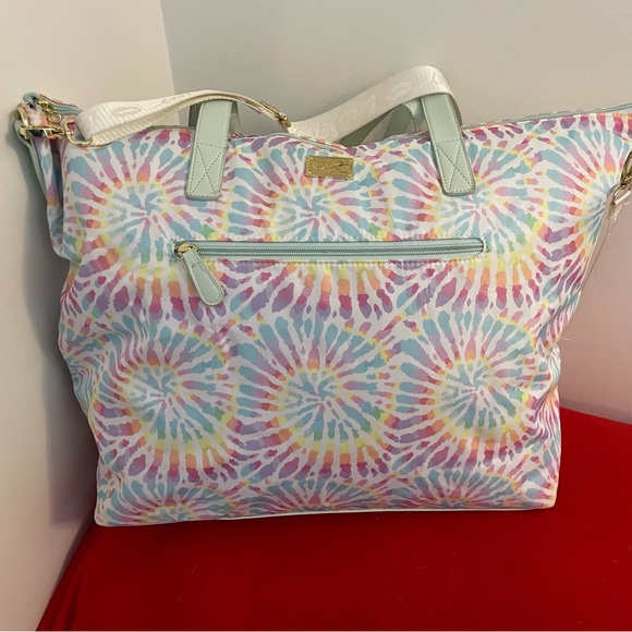 Betsey Johnson Handbags - Travel Bag: Betsey Johnson Luv Tote Bag Tie Dye